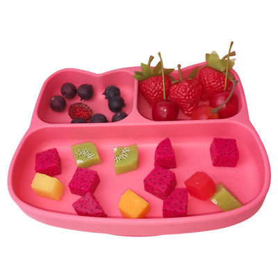 Beli Pelat Hisap Silikon Oem Makanan Disesuaikan Bentuk Kucing Set Makan Anak Bayi online manufacture