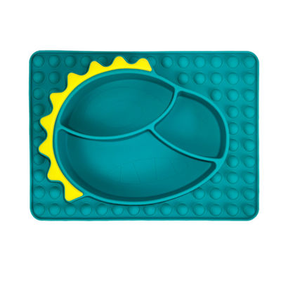 Beli Balita Silicone Dinosaur Suction Plate Mangkuk Makan Bayi Food Grade online manufacture