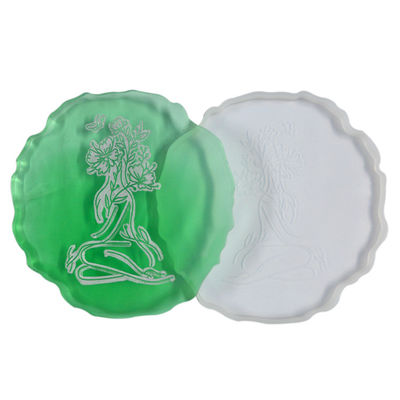 Beli Bentuk Tidak Teratur Resin Silikon Cetakan Poxy Perhiasan 3D Coaster Cetakan online manufacture