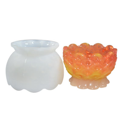 Beli Cetakan Silikon Epoksi Resin Berkelanjutan Diy Buatan Tangan Mangkuk Bentuk Teratai online manufacture