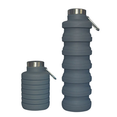 Beli New Item Custom Logo 700ml Drink Bottle Black Silicone Water Bottle Collapsible online manufacture