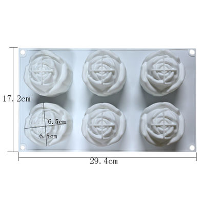 Beli Dekorasi Kue Cetakan Silikon Berbentuk Mawar Cetakan Sabun Food Grade 3D online manufacture