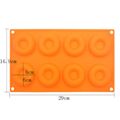 Beli Cetakan Kue Silikon 8 Rongga 3D Bentuk Donat Cetakan Sabun yang Dibuat Khusus online manufacture