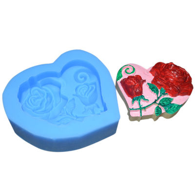 Beli Peralatan Baking Silikon Ramah Lingkungan Berkelanjutan 3d Bunga Mawar Bentuk Fondant Cetakan Silikon online manufacture