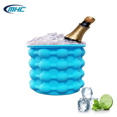 Beli Cetakan Es Silikon yang Dapat Dilipat Pembuat Es Batu Ember Es Ramah Lingkungan online manufacture