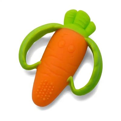 Beli MHC Silicone Baby Teether, Carrot Children Silicone Toys Kustom online manufacture