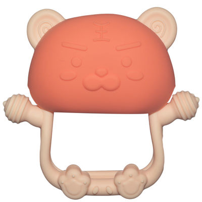 Beli MHC soft silicone teether Rattles Cat BPA Free Silicone Baby Teether online manufacture