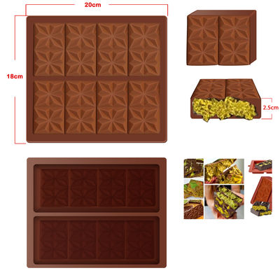 Beli MHC Custom Deep Small Dubai Silikon Cokelat Cetakan, Dubai Silikon Bar Cokelat Cetakan online manufacture