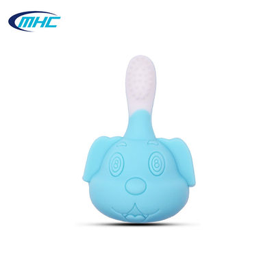 Sikat Teether Bayi Silikon Lembut Kunyah Bentuk Piggy Lucu Bebas BPA