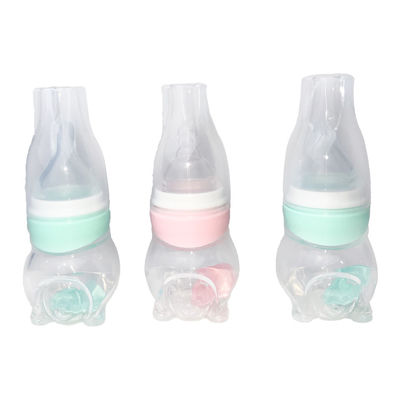 BPA Free Newborn Teething Toys Botol Susu Aliran Sedang Disesuaikan