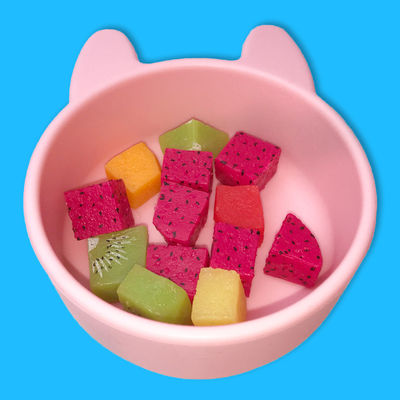 Kitten Shape Silicone Feeding Bowl Mangkuk Hisap Bayi Makan Disesuaikan