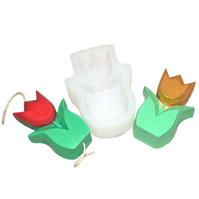 Silikon Fleksibel Tulip Lilin Cetakan Patung Kubus Dapat Digunakan Kembali Disesuaikan