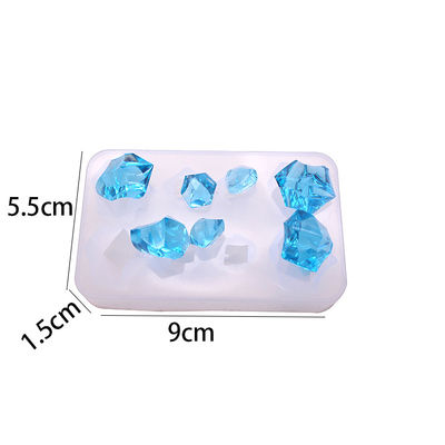 Cetakan Resin Silikon Disesuaikan Cetakan Baki Silikon Permata Buatan Tangan Untuk Epoksi Resin