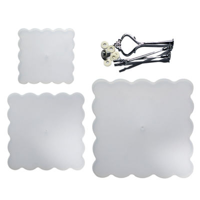 OEM Square Silicone Resin Mould Cetakan Epoxy Resin Buatan Tangan Diy yang Disesuaikan