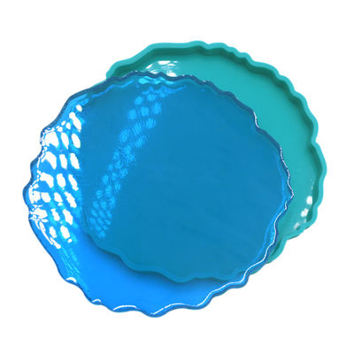 Cetakan Resin Silikon Fleksibel Bentuk Tidak Teratur Epoxy Resin Coaster