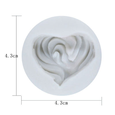 Peralatan Kue Silikon Ukuran Kustom Alat Dekorasi Kue 3d Rose Flower Shape Fondant Mould