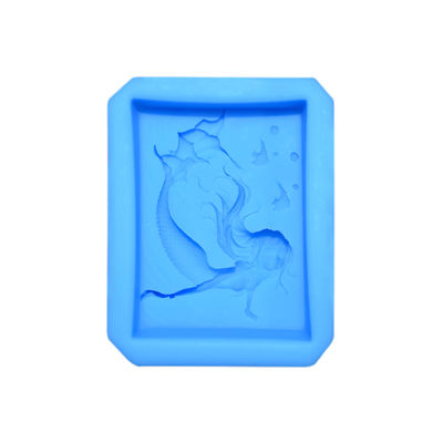 Peralatan Baking Silikon Diy Buatan Tangan 3d Model Mermaid Berbentuk Logo Cetakan Silicone Fondant