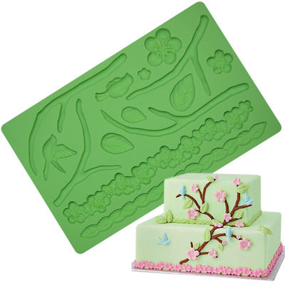 Non Slip Rectangle Fondant Baking Mat Kue Furniture Cetakan Berkelanjutan