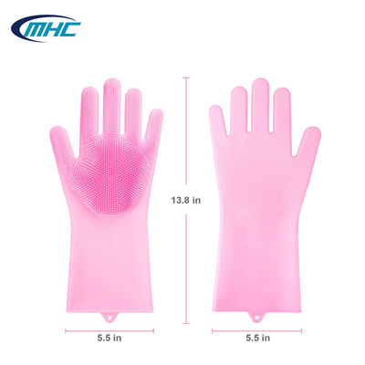 Sarung Tangan Pencuci Piring Silikon Dapur Reusable Tahan Panas Disesuaikan