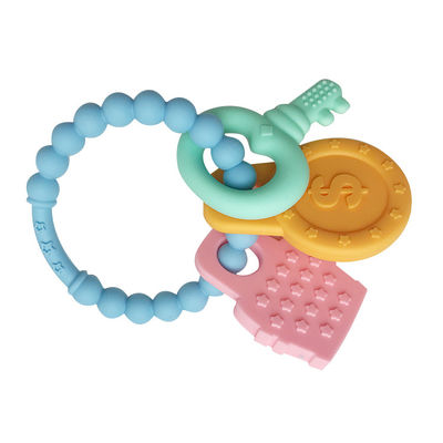 Produk Silikon Bayi Ramah Lingkungan Food Grade Pacifier Clip Ring Teether
