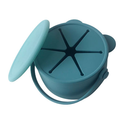 Mangkuk Makan Silikon Anak Bentuk Beruang BPA Free Baby Training Bowl Disesuaikan