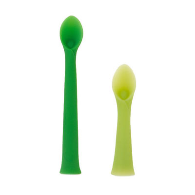 Tahap Pertama Silicone Baby Spoon Food Grade Peralatan Makan Bayi BPA Gratis