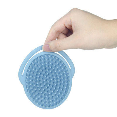 Produk Baby Silicone ， Food Grade Silicone Hair Shampoo Massage Brush Ramah Lingkungan
