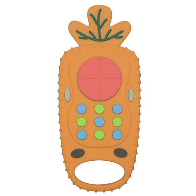 Silicone Dentition Carrot Remote Control Teether MHC Mainan Bayi