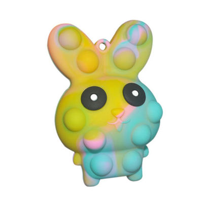 Easter Egg Bunny Pop It Toy, Pinch Eye Bouncing Soft Silicone Pop It Toy
