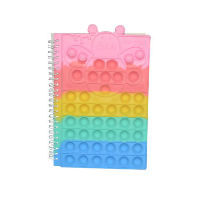 Silikon Lebah Pop Cover Kembali Ke Sekolah Fidget Toy Notebook A5 Gelembung Spiral Longgar