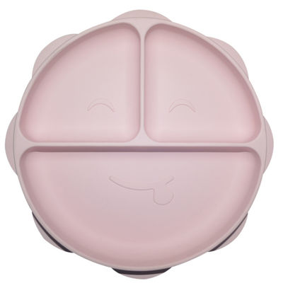 MHC Tableware Silicon Baby Plate Eco Friendly BPA Free Dibagi Suction Plate