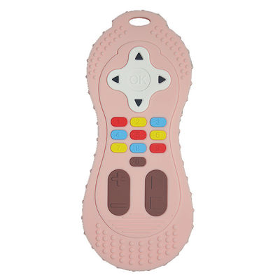 Warna Kustom Silicone Teether Toy Remote Control Bentuk Silicone Chew Toy