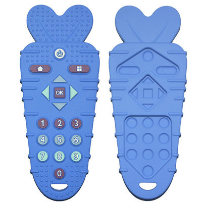 Teether Bayi Silikon tahan lama Custom Color Soft TV Remote Teether