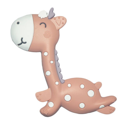 Berbentuk hewan Tidak beracun Cute Teething Toys Lembut Penyembuhan Sakit Gigi Bayi
