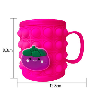 Kekuatan tinggi Silicone Baby Cups Food Grade Minum Non Stick Tahan suhu