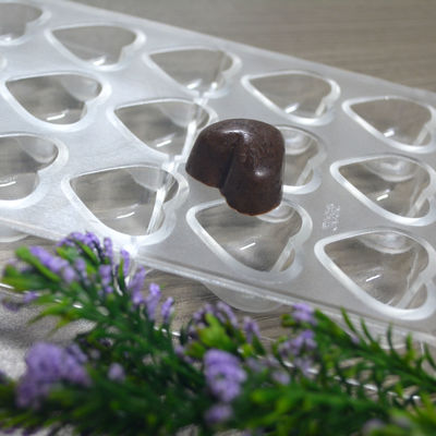 Custom 100% Makanan Silikon Cokelat Cetakan FDA Disetujui Dengan Daya Tahan Panas yang Baik