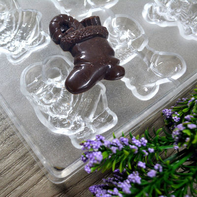 Kerajinan tangan 3D Bentuk Khusus Polikarbonat 3d Chocolate Bar Mold untuk Dapur dan Restoran