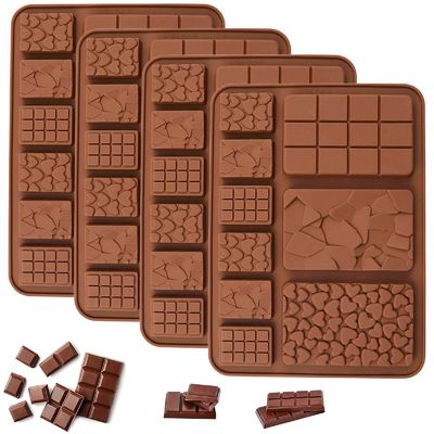 MHC Natal Deep Dubai Cokelat Bar Cetakan Custom Ukuran persegi panjang besar Silikon Cokelat Cetakan