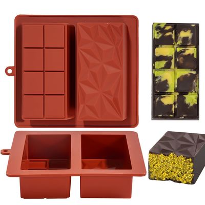 MHC Cokelat Molud Bar tebal Alat Kue Silikon Cokelat Bar Cetakan dalam