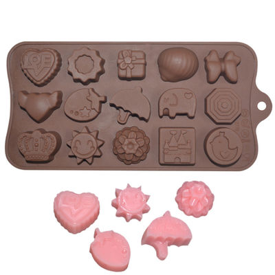 MHC Custom Tuang Cokelat Silikon Cokelat Cetakan Cute Cartoon Bentuk untuk Alat Kue Mudah Bersih