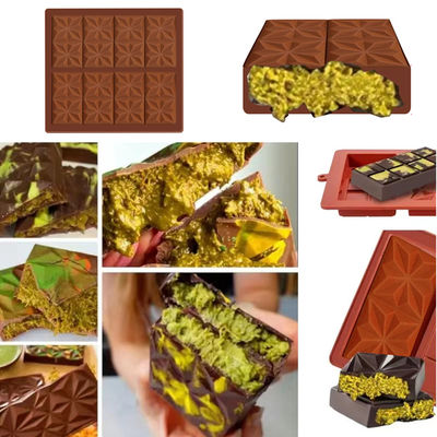 MHC Silikon Dubai Cokelat Cetakan Custom Deep kecil Silikon Cokelat Cetakan Produsen