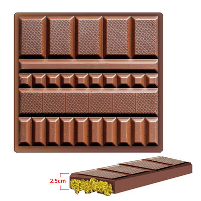 MHC Plastik Natal Cokelat Cetakan Untuk Geometri Besar Bar Deep Dubai Cokelat Bar Cetakan