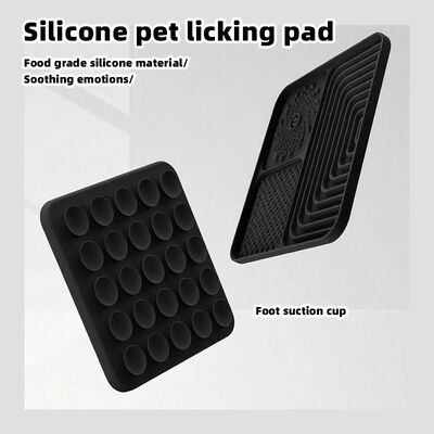 Silicone Dog Licking Mat Environmentally Friendly Suction Cup Pet Licking Cat Mat Portable Waterproof Dog Licking Mat